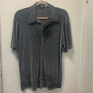 VINTAGE velvet button up!